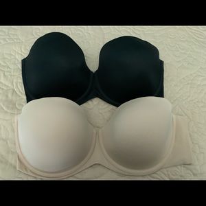 Cacique/Lane Bryant Lightly Lined Multi-Way Strapless Bra Bundle 36G